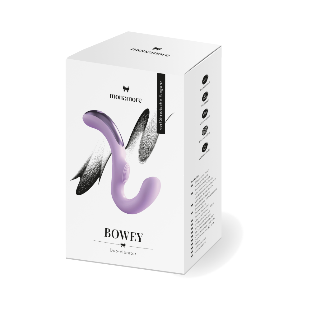 monamore Duo-Vibrator Bowey für individuelle klitorale und vaginale Stimulation